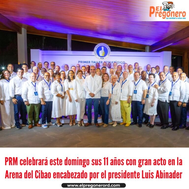 PRM celebrará este domingo 11 años con un acto encabezado por el presidente Luís Abinader